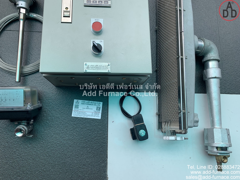 ตู้ควบคุมจุดไฟและอุณหภูมิ  อินฟราเรดเบอร์เนอร์ และอุปกรณ์ครบชุดพร้อมใช้งาน (7)